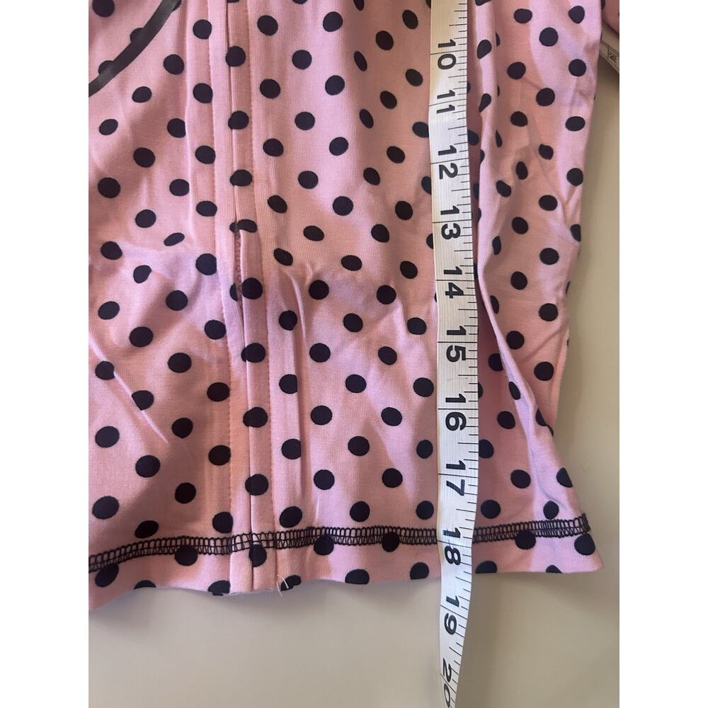 I AM GIA Women's Blare Full Zip Stretch Hoodie Black Pink Polka Dot Sz Medium - Picture 7 of 9